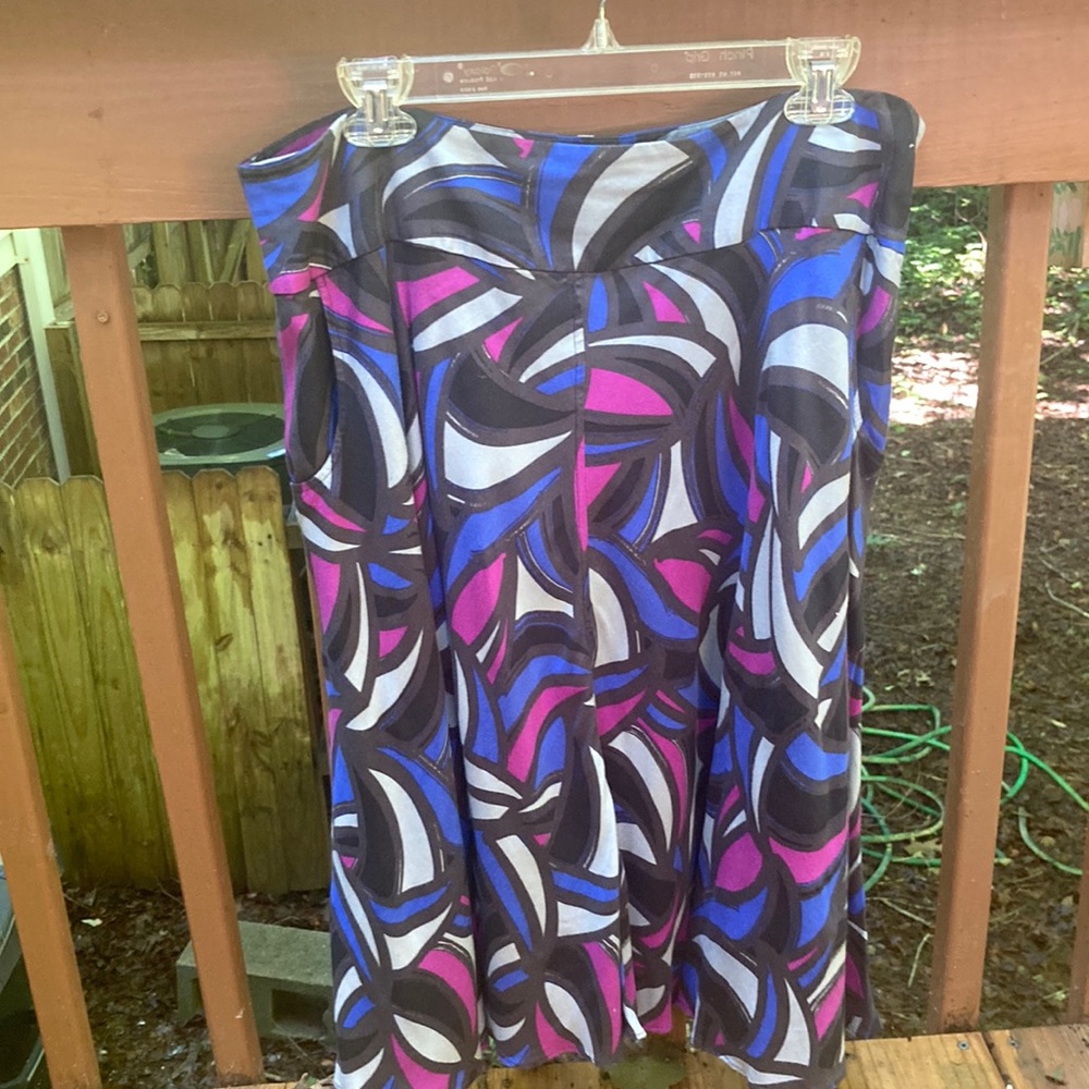 Madison black and pink skirt